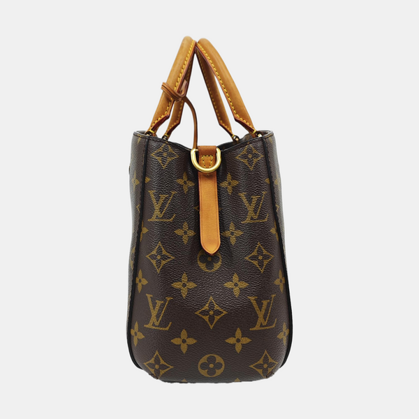 MONTAIGNE Monogram Coated Canvas Brown