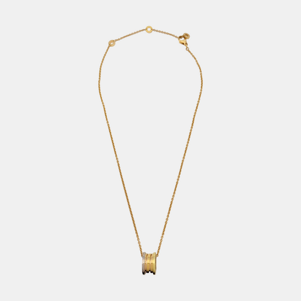 B.ZERO1 18k White Gold Rose Gold Necklace