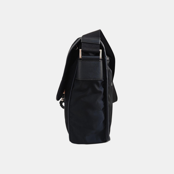Fabric Shoulder Bag Blue