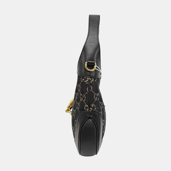 Jackie 1961 Small Monogram Denim Black