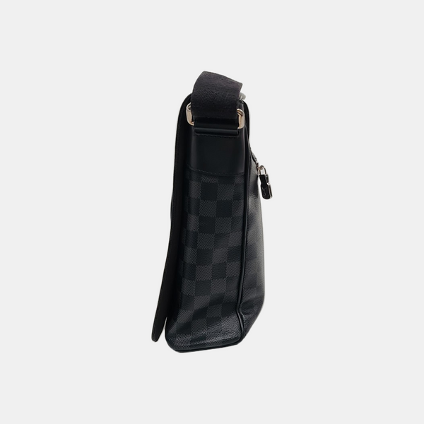 DISTRICT MM Damier Graphite Coated Canvas Gray