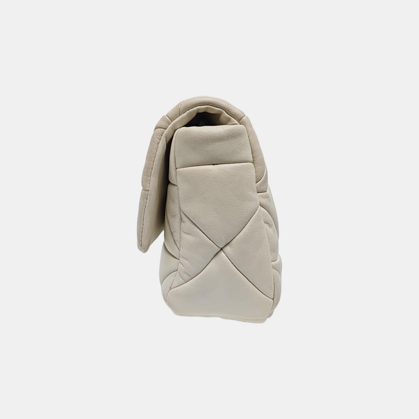 System Quilted Lambskin White