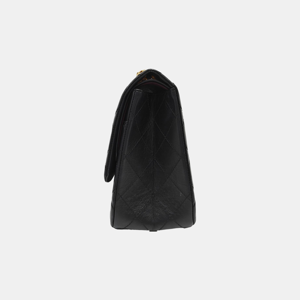 2.55 Maxi Quilted Calfskin Black