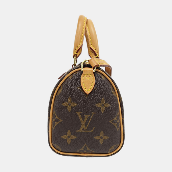 SPEEDY Nano Monogram Coated Canvas Brown