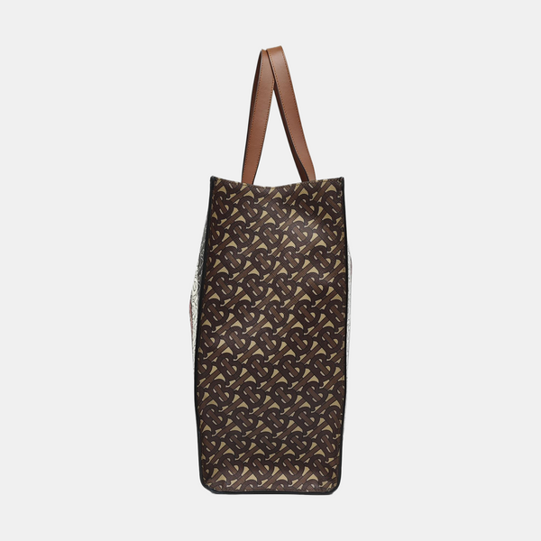 MONOGRAM Large Coated Canvas Brown