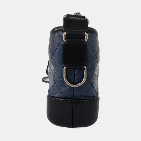 Authenticated pre-owned GABRIELLE Small Quilted Calfskin Blue - Shoulder Bag at Looply