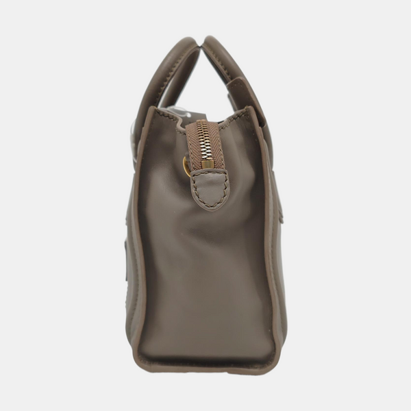 Authenticated pre-owned LUGGAGE Nano Calfskin Gray - Tote Bag at Looply