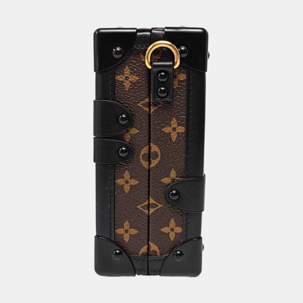 PETITE MALLE Monogram Coated Canvas Brown