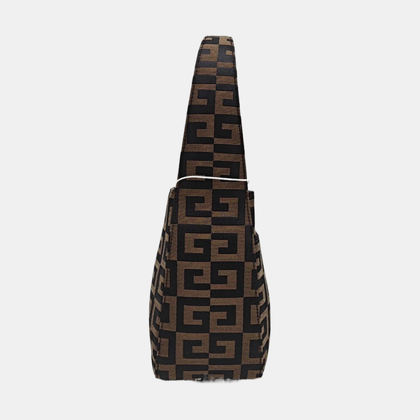 Canvas Top Handle Bag Brown
