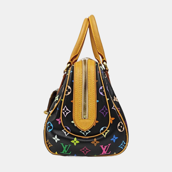 LV × TM PRISCILLA Monogram Coated Canvas Black