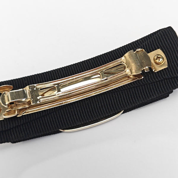 Fabric Hair Clip Black
