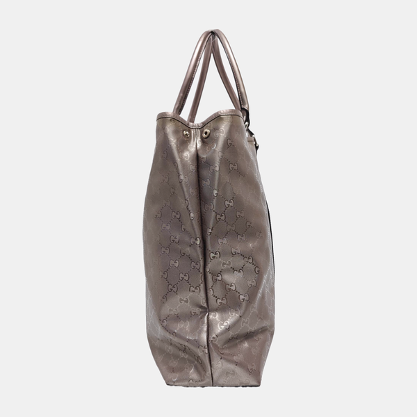 Monogram Coated Canvas Tote Bag Pink