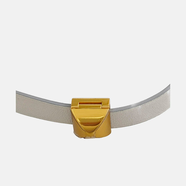 Leather Gray Bracelet