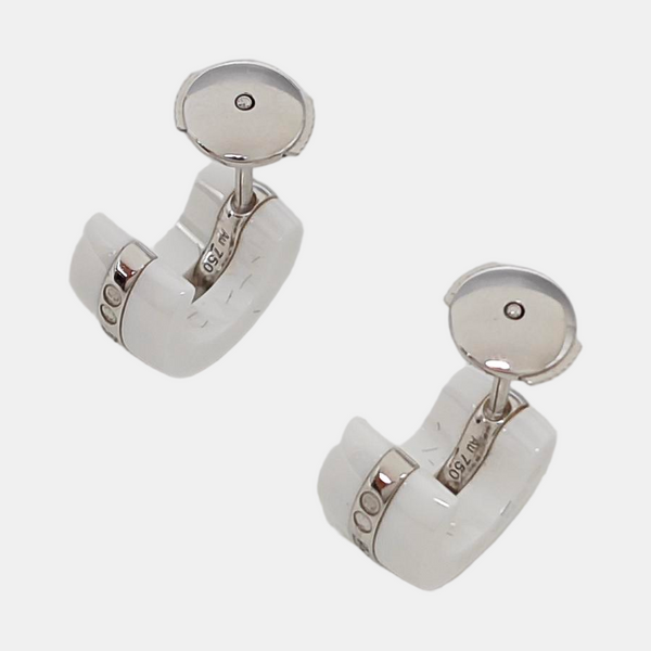 Ceramic White Stud Earrings