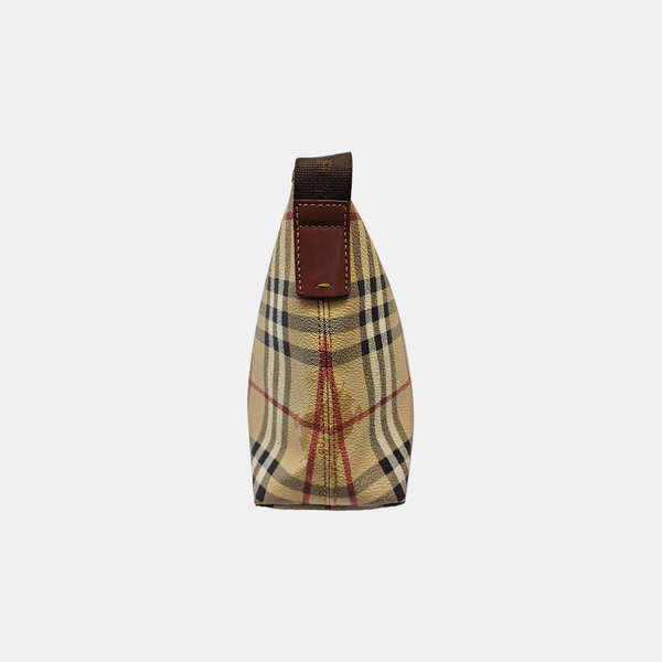 Coated Canvas Crossbody Bag Beige