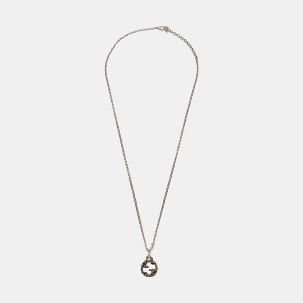 Interlocking G 925 Sterling Silver Necklace