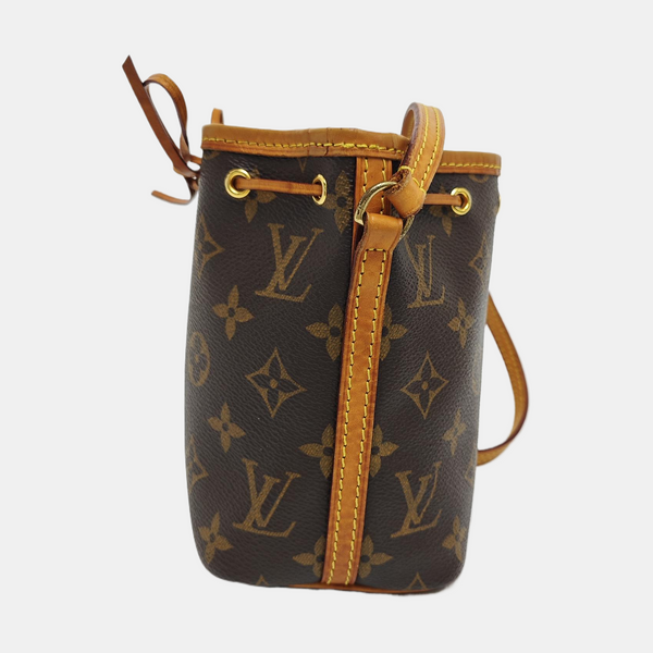 NÉONOÉ Nano Monogram Coated Canvas Brown