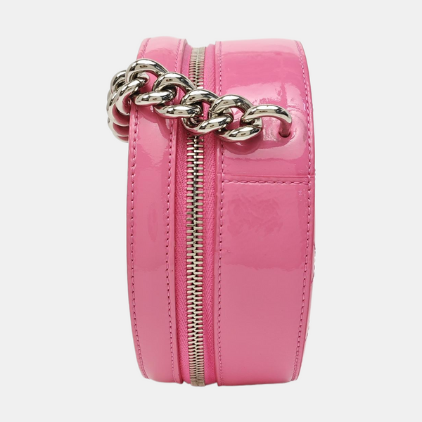 ROUND Quilted Patent Leather Pink