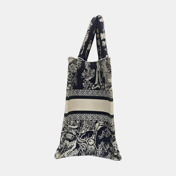 Book Tote Small Canvas Blue