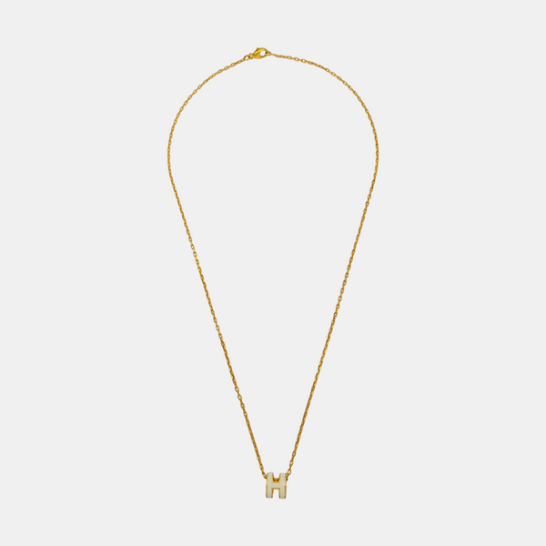 Pop H Metal Gold Necklace