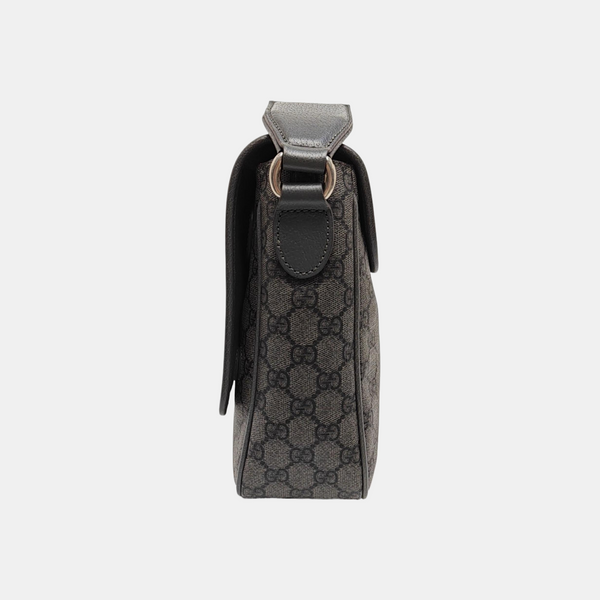 Ophidia Medium Monogram Coated Canvas Gray