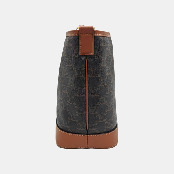 TRIOMPHE CANVAS Small Coated Canvas Brown