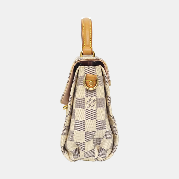 CROISETTE Damier Azur Coated Canvas White
