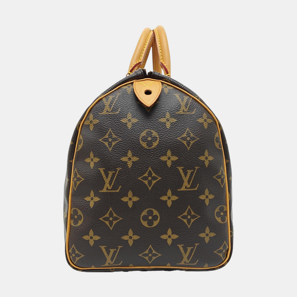 SPEEDY 30 Monogram Coated Canvas Brown