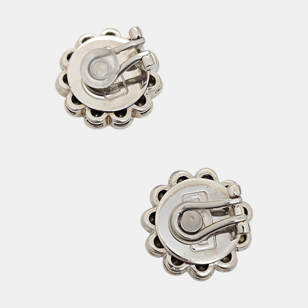 Metal Silver Clip On Earrings