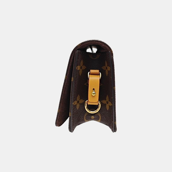 Lily Monogram Coated Canvas Brown