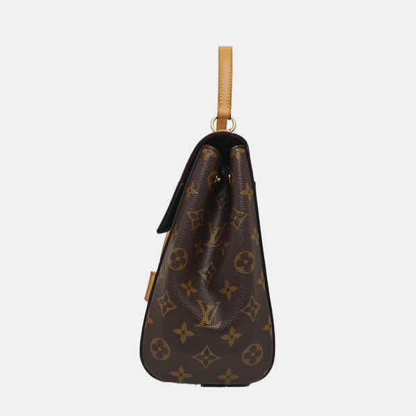 CLUNY MM Monogram Coated Canvas Brown