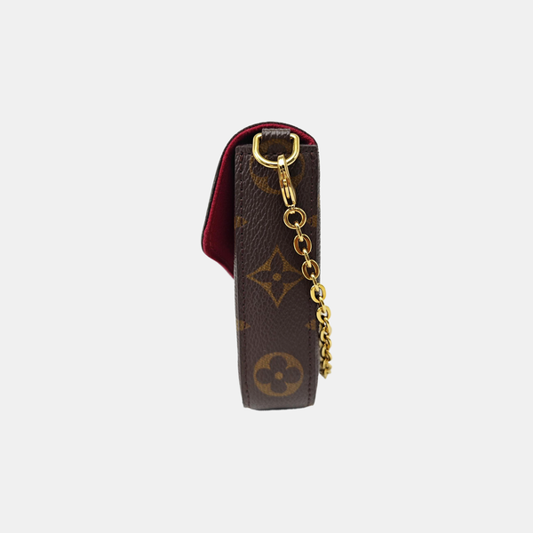 FÉLICIE Monogram Coated Canvas Brown