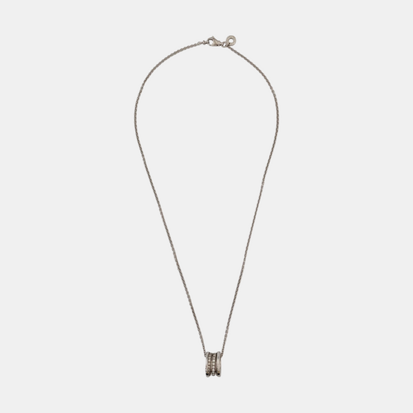 B.ZERO1 18k White Gold Silver Necklace