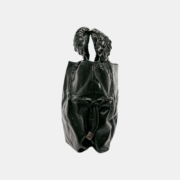 Calfskin Top Handle Bag Green