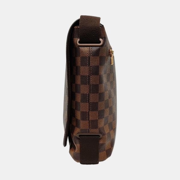 BROOKLYN Damier Ebene Coated Canvas Brown