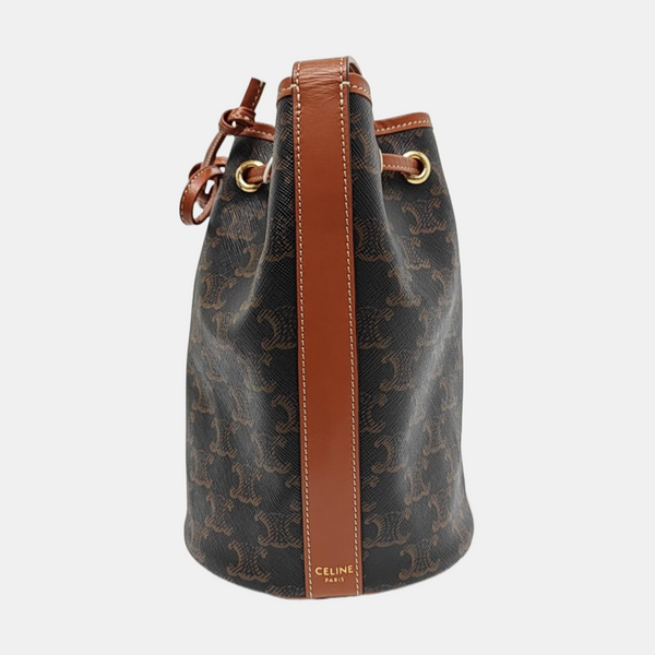 TRIOMPHE CANVAS Small Coated Canvas Brown
