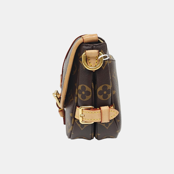 SAUMUR BB Monogram Coated Canvas Brown