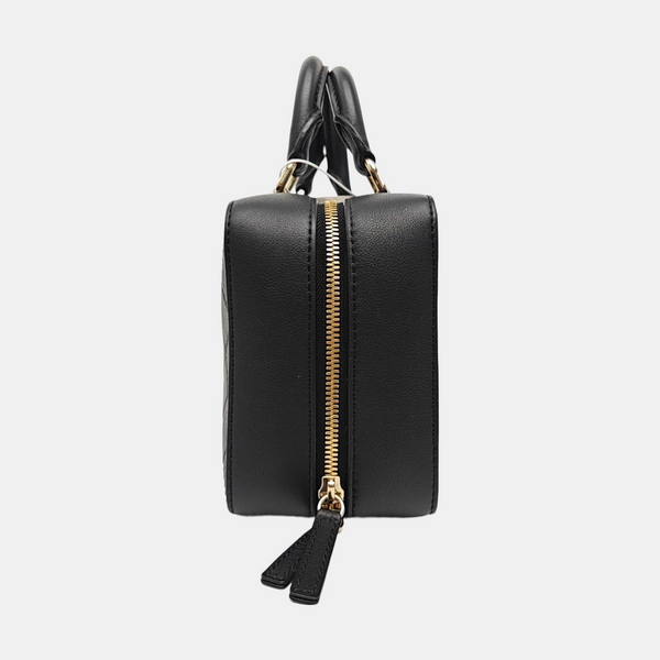 Quilted Calfskin Shoulder Bag Black