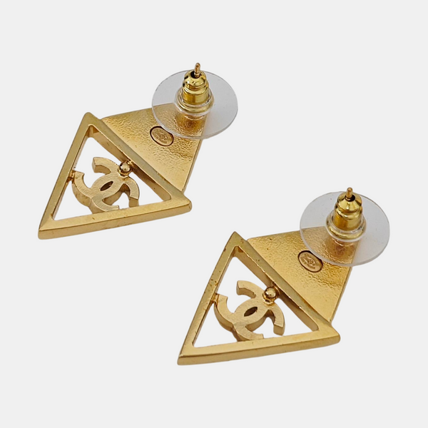 Metal Gold Stud Earrings