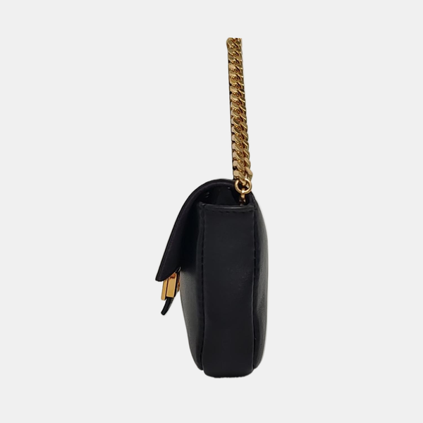Authenticated pre-owned Baguette Calfskin Black - Shoulder Bag at Looply