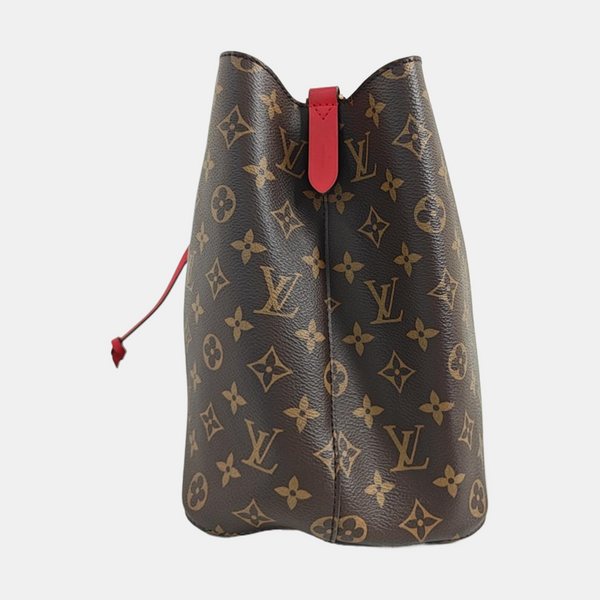 NÉONOÉ MM Monogram Coated Canvas Brown