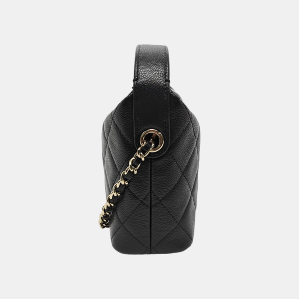 HOBO Quilted Grained Calfskin Black