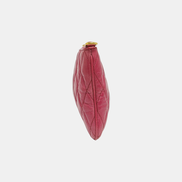 Quilted Lambskin Shoulder Bag Pink
