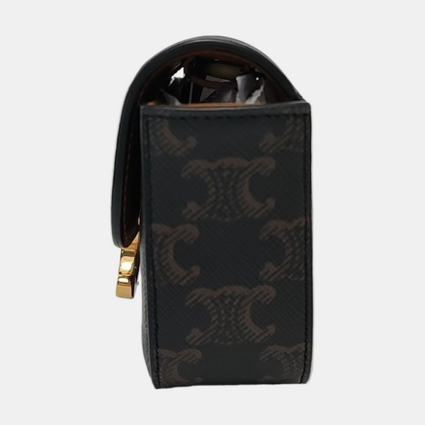 Authenticated pre-owned TRIOMPHE Mini Coated Canvas Black - Crossbody Bag at Looply