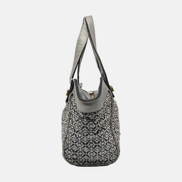 Monogram Canvas Top Handle Bag Gray