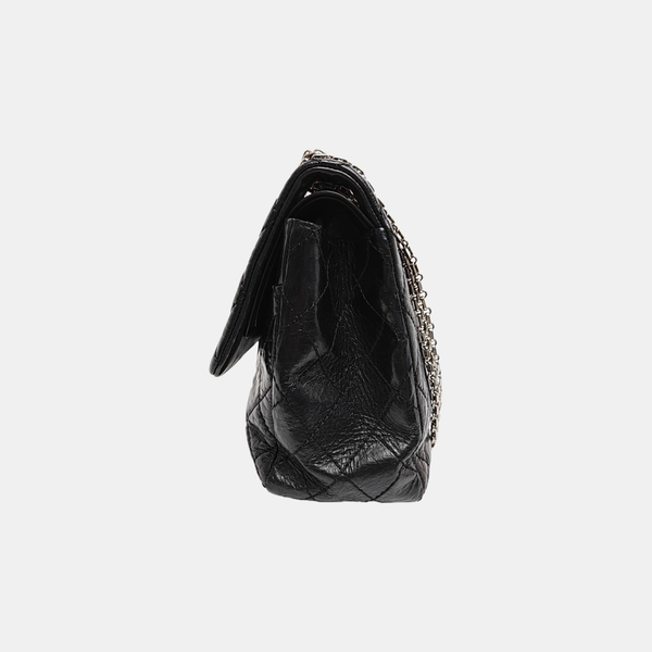 2.55 Maxi Quilted Calfskin Black