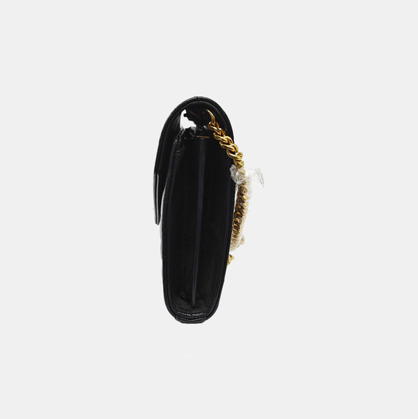 MONOGRAM Medium Chevron Calfskin Black