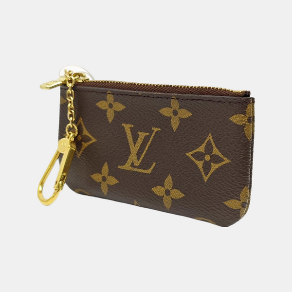 Monogram Coated Canvas Key Pouch Brown