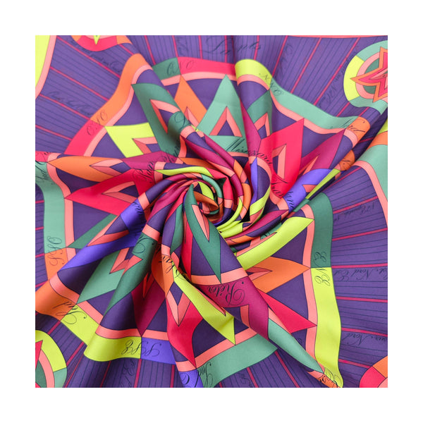 Mulberry Silk Silk Scarf Multicolor