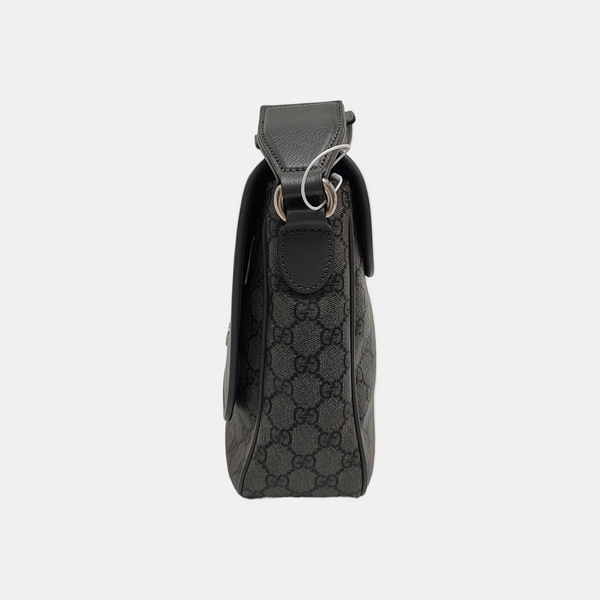 Ophidia Medium Monogram Coated Canvas Gray